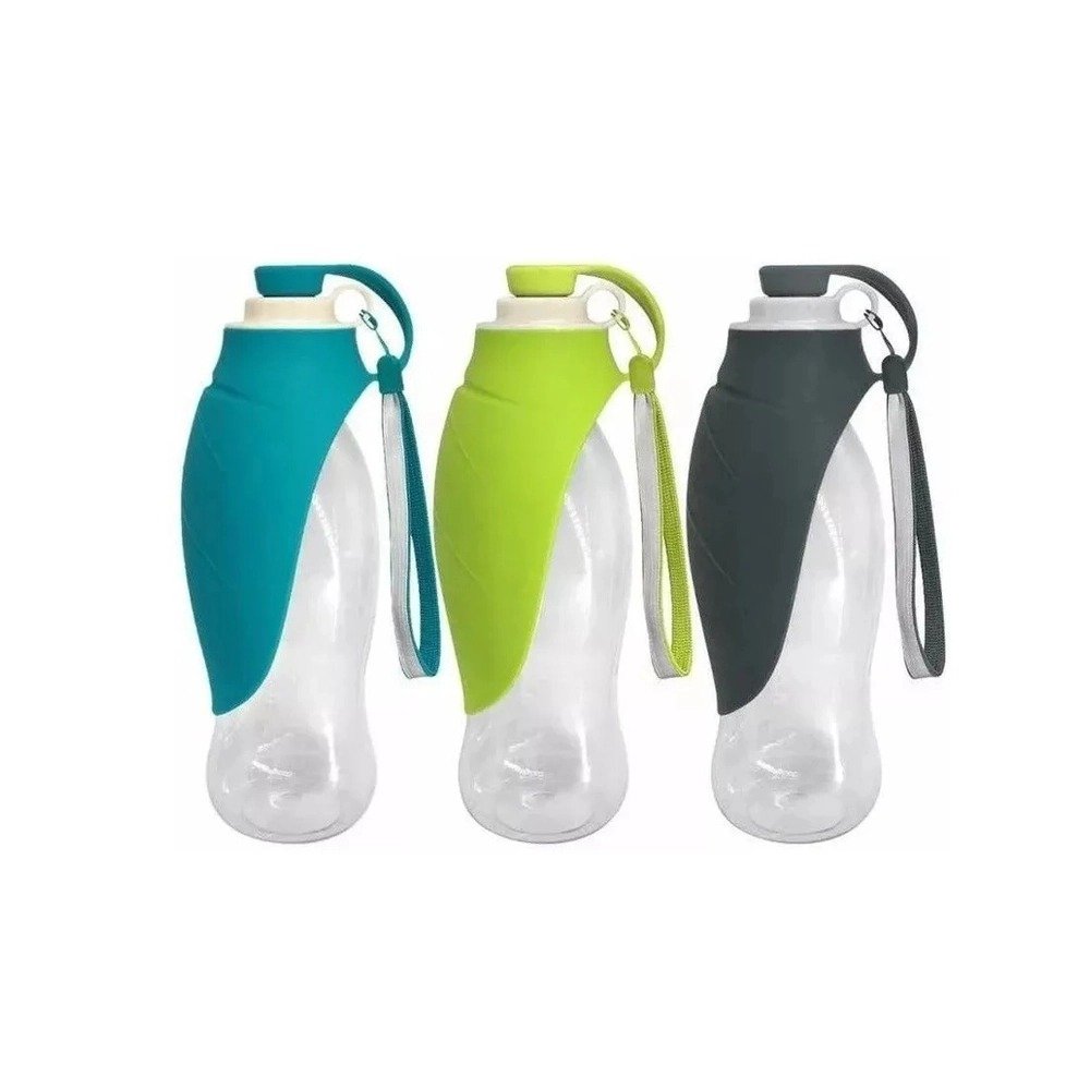 Garrafa Pet Água Bebedouro 589ml Moderna Cachorro Passeio - Cor Verde-escuro - Home Pet - Imagem 4